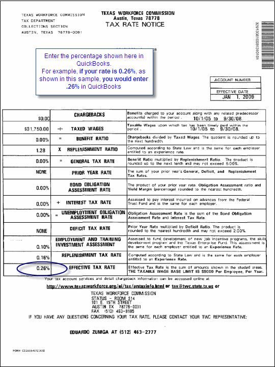 read sui rate change notifications texas payroll tax calculator 2015